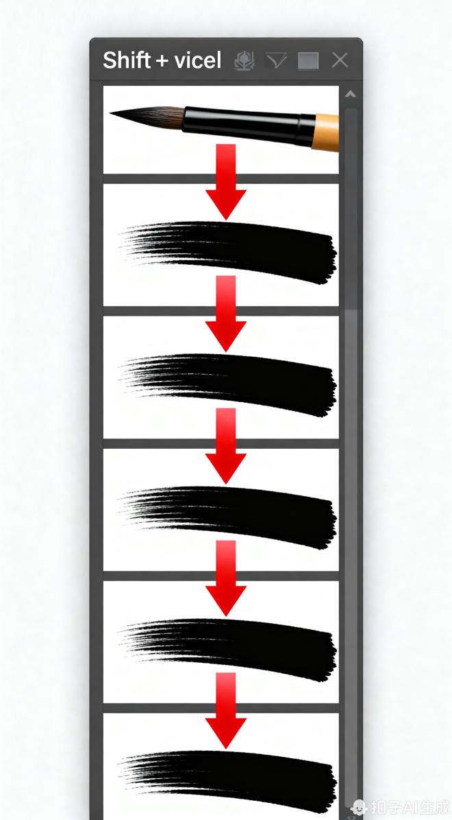 Shift+滚轮调节画笔粗细