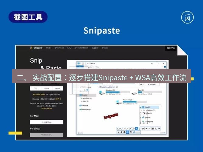 snipaste 二、 实战配置：逐步搭建Snipaste + WSA高效工作流