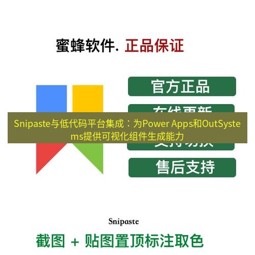 snipaste Snipaste与低代码平台集成：为Power Apps和OutSystems提供可视化组件生成能力