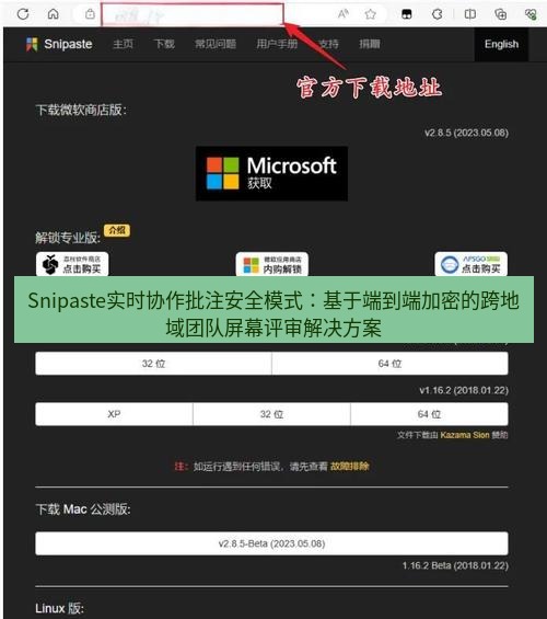 snipaste Snipaste实时协作批注安全模式：基于端到端加密的跨地域团队屏幕评审解决方案