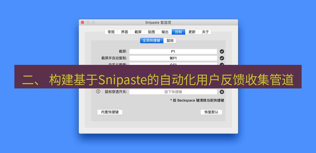 snipaste 二、 构建基于Snipaste的自动化用户反馈收集管道