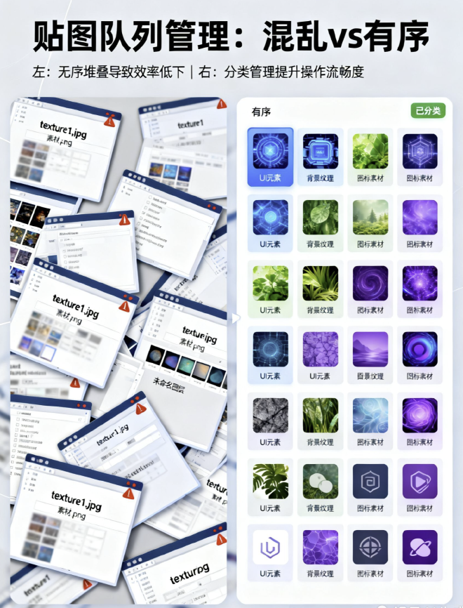 贴图管理-传统与智能方法对比