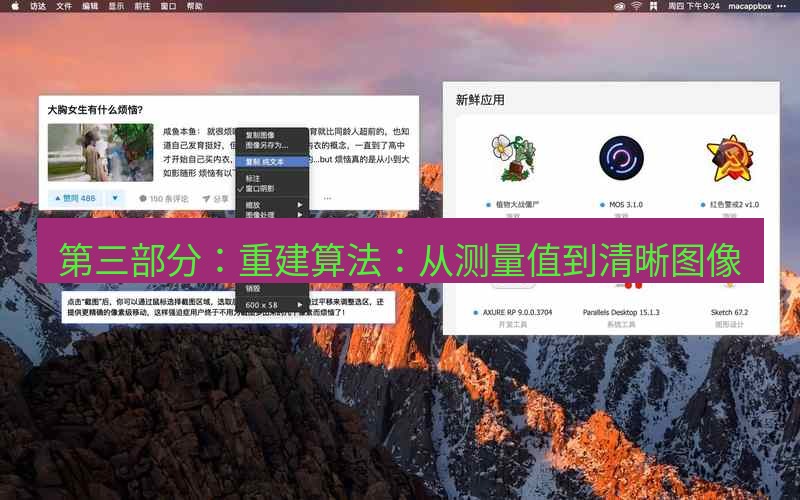 snipaste 第三部分：重建算法：从测量值到清晰图像