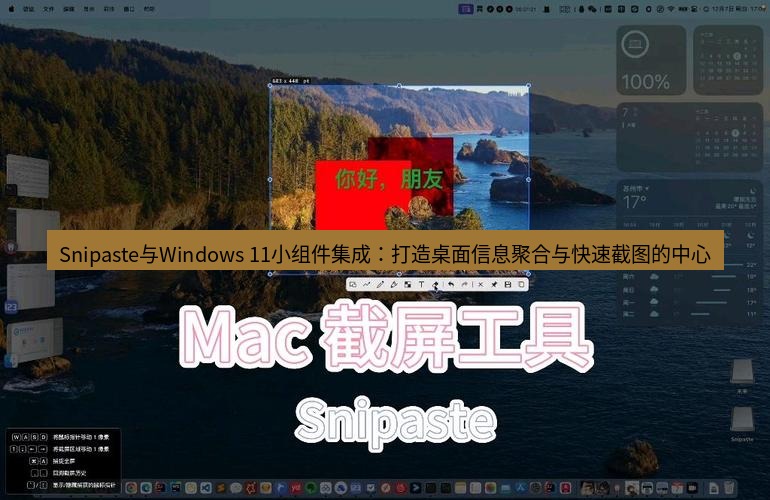 snipaste Snipaste与Windows 11小组件集成：打造桌面信息聚合与快速截图的中心