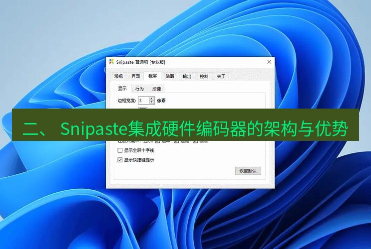 snipaste 二、 Snipaste集成硬件编码器的架构与优势