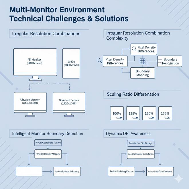 多显示器环境技术挑战与解决方案
